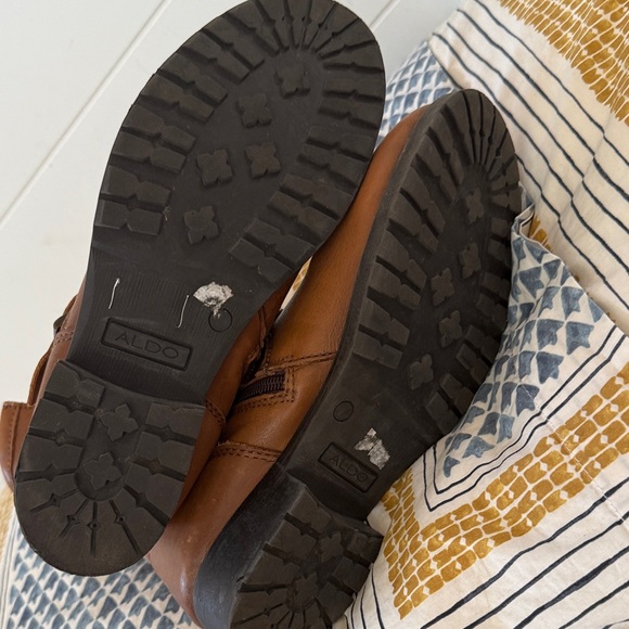 Brown Leather Ankle Boots with Buckle - Picture 5 of 6